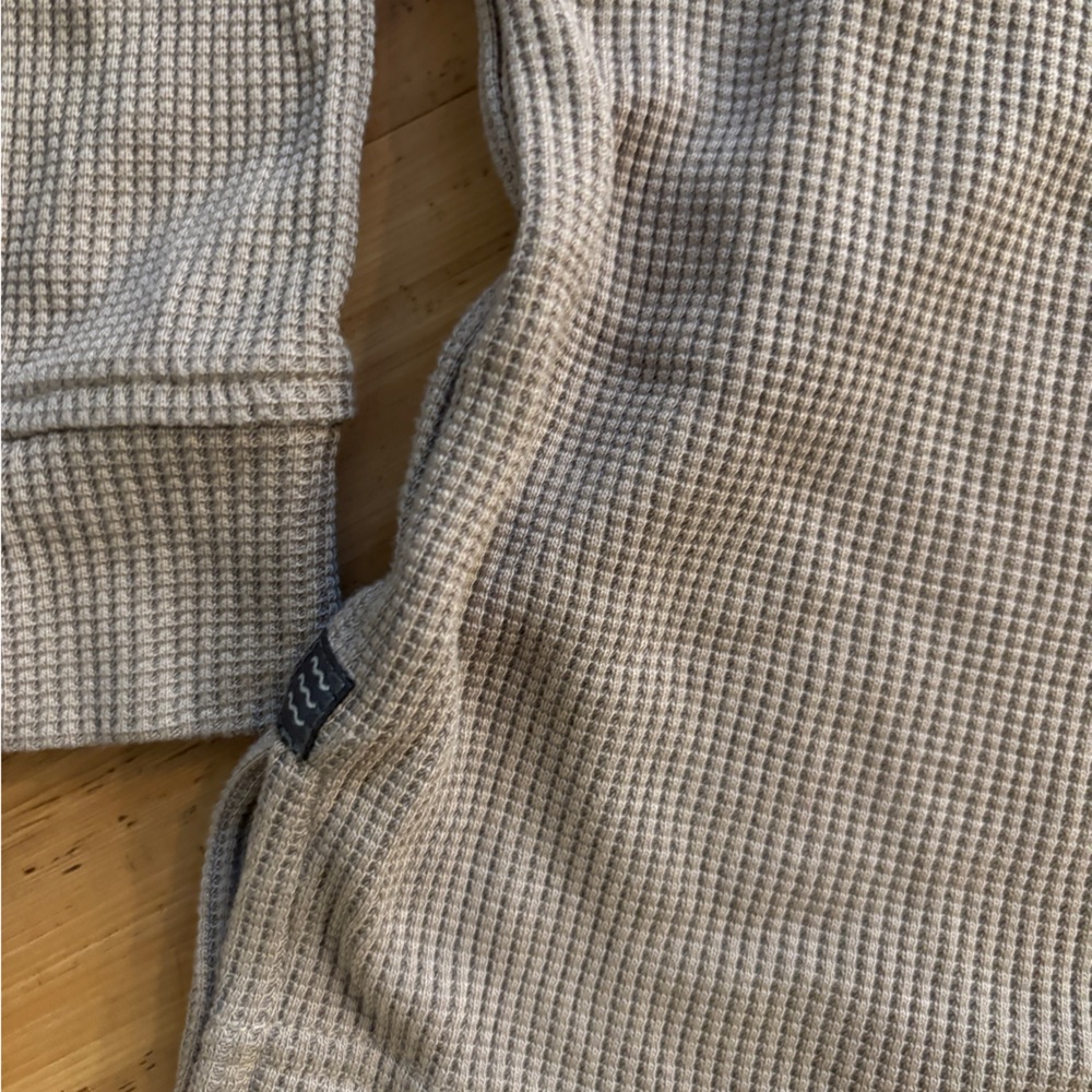 Free Fly Apparel Tan V-Neck Sweater - Picture 3 of 3